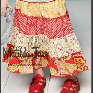 BTS outfit! Matilda Jane Gentry skirt sz 6 w tee